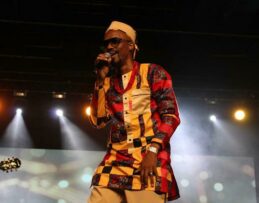 Lead singer of The Masekela Band [name]. Photo: Asanda Matlhare