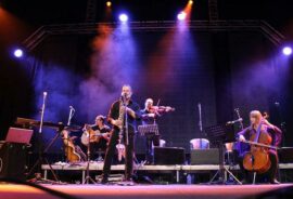 Andreas Vollenweider's band. Photo: Asanda Matlhare