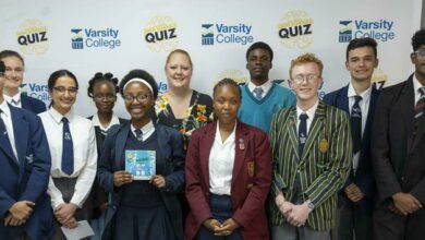 10 winners of the first round of the National High Schools’ Quiz which was recently hosted at The IIE's Varsity College Sandton.