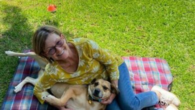 Carol and Peggy enjoy some downtime together by the pool.