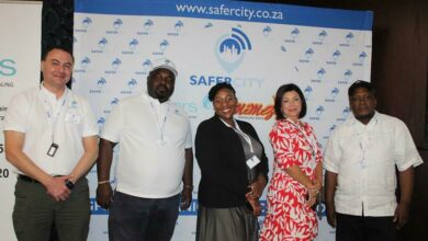 Theo Pouroullis, Philani Khambule, Mmemme Makane-Sibanda, Elmarie Pereira and TJ Masilela look forward to seeing the app help people in Joburg North. Photo: Duduzile Khumalo