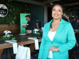 Naledi Toona ready to MC the whole event. Photo: Duduzile Khumalo