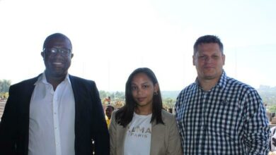Nakampe Molewa, Shannon Petersen and Shaun Barron look forward to the awards. Photo: Duduzile Khumalo
