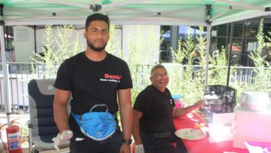 Dharsen Nadoo and Mervyn Naicker brought all the flavour to the market, sharing in delicacies which titillate the taste buds.