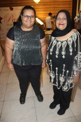 Maliha Mayet with Sabera Buccus.