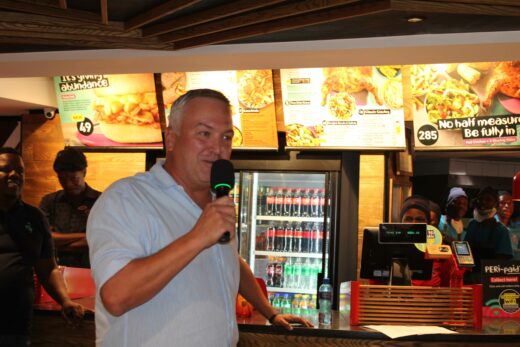 The COO Stephan Putter addresses the guests. Photo: Duduzile Khumalo