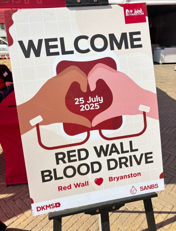 Bryanston’s Red Wall hosted a blood drive.