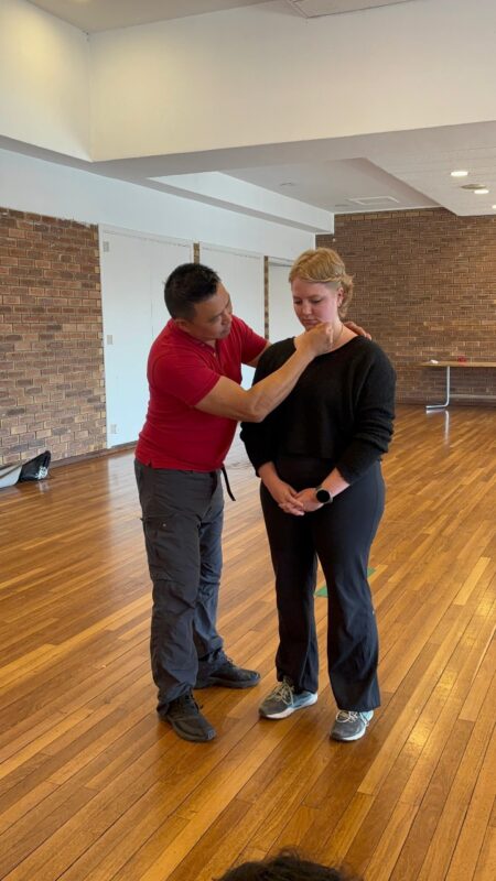 Local women joined in a free self-defence class in Rivonia.