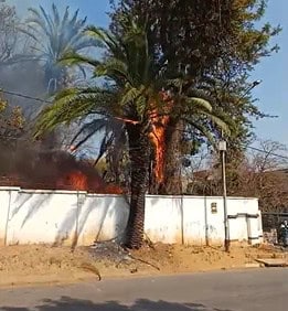 One injured after fire tore through a subdivided house in Kew, Johannesburg this morning.