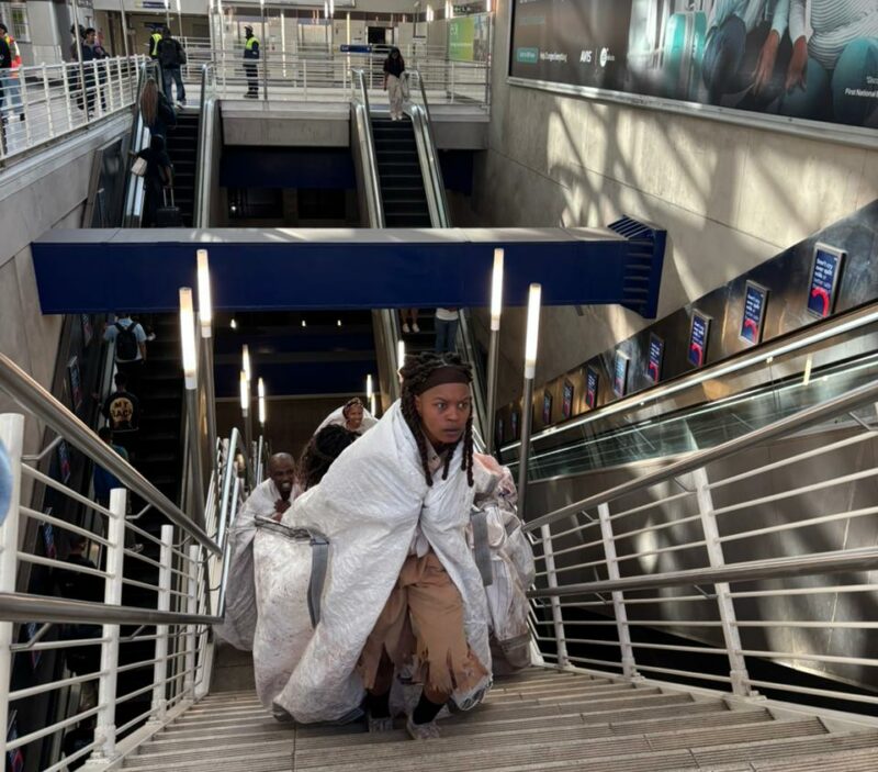 Gautrain turns Sandton station into a stage with Art in Transit initiative.