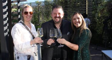 Bianca Emmerick, Alex Liebner, and Odette Liebner enjoy themselves at the Champagne Day event in Sandton on October 16, 2025. Photo: Duduizle Khumalo