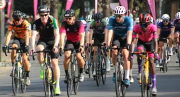 Cyclists power through Jan Smuts Avenue in Hyde Park during the Virgin Active 947 Ride Joburg on October 26, 2025. Photo: Xoliswa Zakwe
