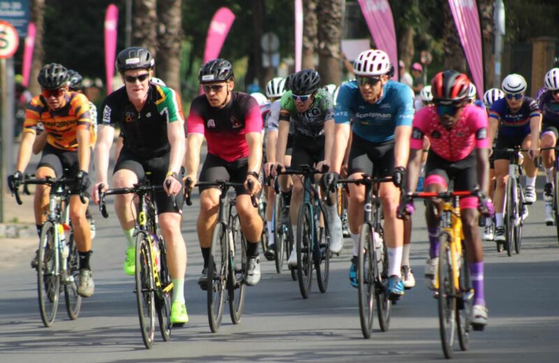 Cyclists power through Jan Smuts Avenue in Hyde Park during the Virgin Active 947 Ride Joburg on October 26, 2025. Photo: Xoliswa Zakwe