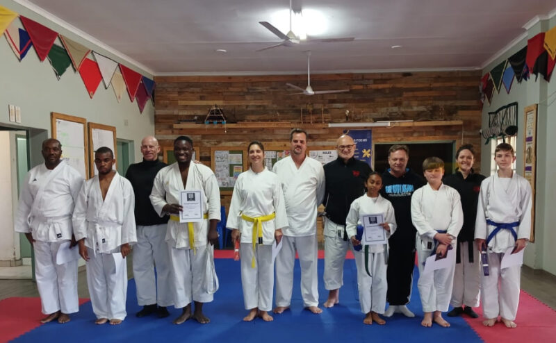 Members of the Bushido-Kazoku pose for a photo in October 2025, at Bryanston. Photo: Supplied