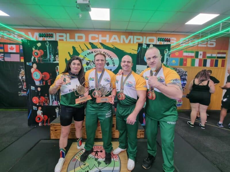 Athletes from Sandton, Morningside, Strathavon, and Fourways excelled at the first championships, winning medals and setting world records on home soil.