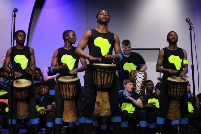 The Drakensberg Boys Choir energised the stage with a vibrant African drumming performance that left the audience spellbound and cheering for more at Melrose Arch on November 16, 2025.
