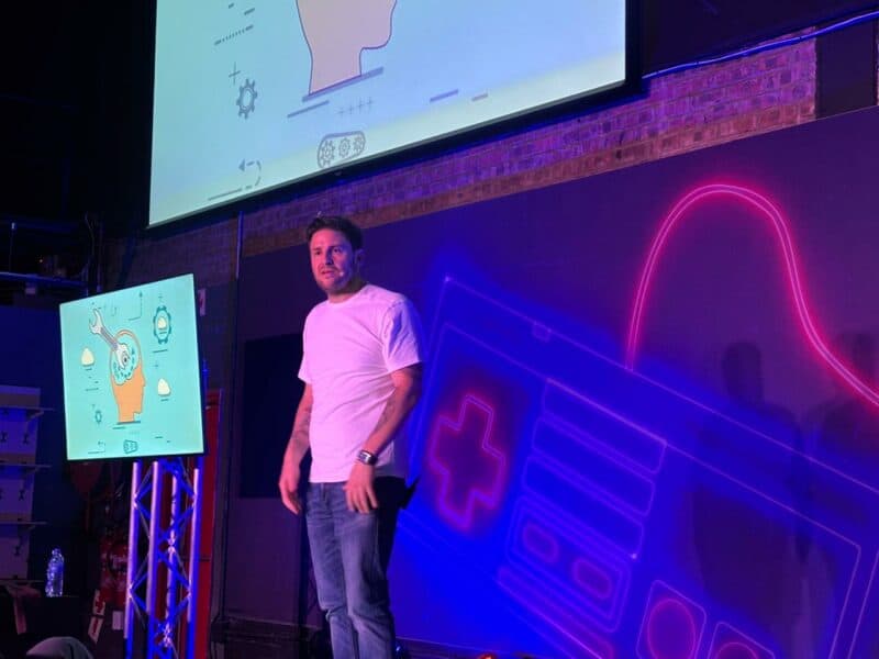 In a new space, with new energy, founder of Suits & Sneakers Mark Sham gave a talk that challenged almost every idea we have about happiness.