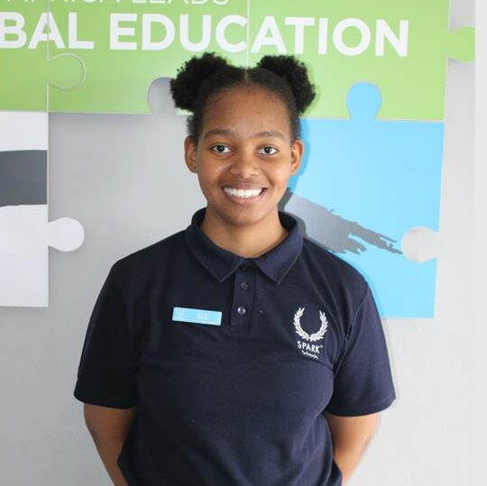 Spark Rivonia head girl Lumka Maepane at school on November 25, 2025.