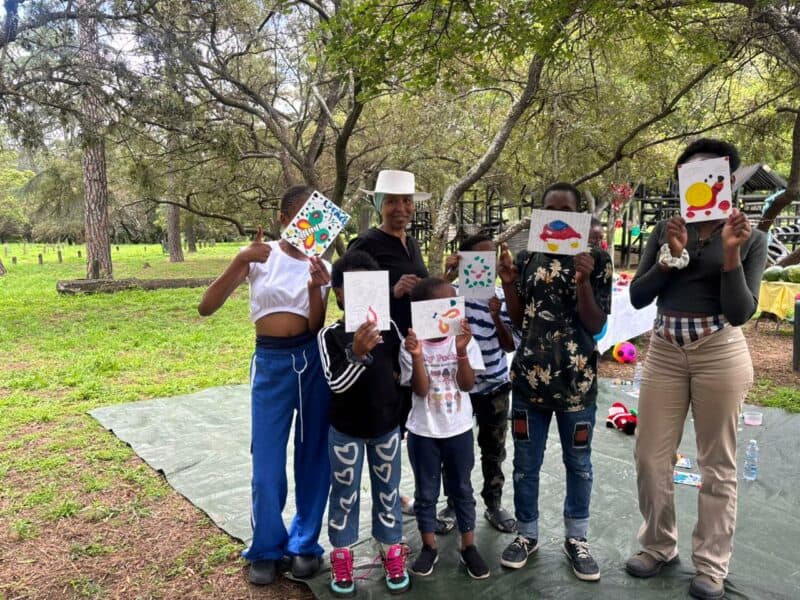 Friends of the Field and Study put together an afternoon designed entirely for Dimphonyana Tsa Lapeng Orphanage children to enjoy.