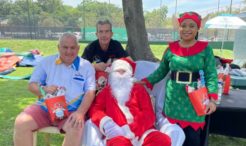Laughter, excitement, and the magic of Father Christmas filled Bryanston Sports Club this morning as the club hosted its beloved annual kiddies Christmas party, welcoming children from Kids Haven, alongside members’ children, for a day of fun, food, and festive generosity.