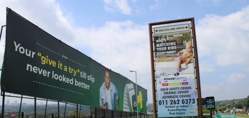 A massive billboard erected without approval near Bryanston Shopping Centre has become the flashpoint for growing anger among residents, who accuse the City of Johannesburg of allowing suburbs to be despoiled by illegal signs, corruption and neglect.