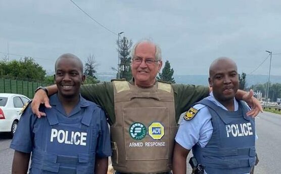 The Cyber Chaperone initiative offers real-time monitoring for residents travelling late at night, as police continue the manhunt for three armed suspects.