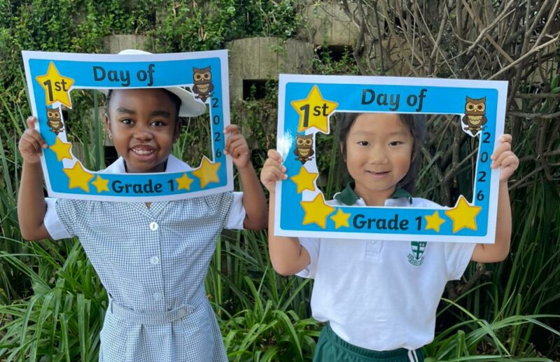 There were smiles, hugs and a few emotional goodbyes as Brescia House School’s newest Grade 1 pupils arrived for their very first day of big school.