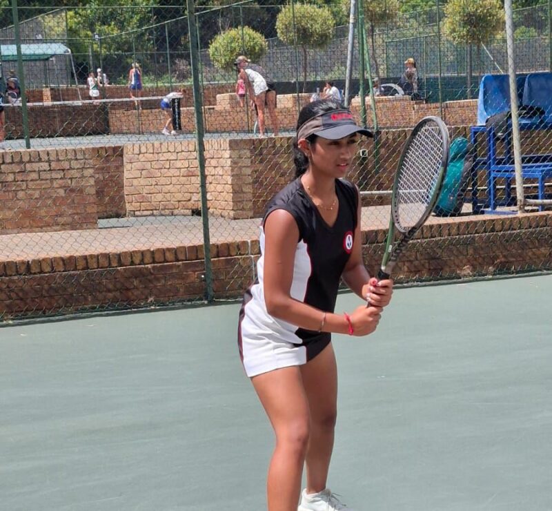 Not for the first time, not for the second, but for the third time, Aarya Sunker will proudly don the green and gold after earning selection to the South African schools U17 tennis team.