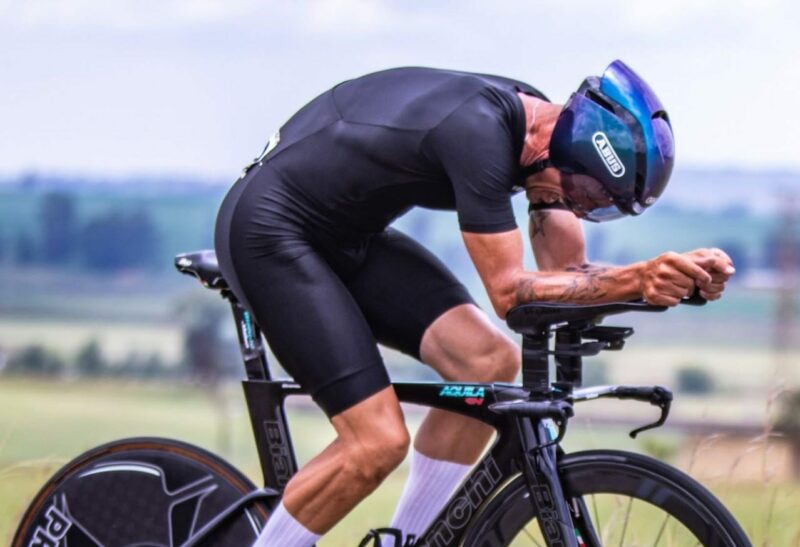 Bryanston Primary School teacher Martin Pieterse secures gold in the men’s 40-49 age category at the Gauteng Provincial Time Trials.