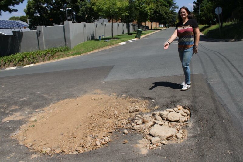 Heavy December rains have worsened collapsing infrastructure at some of the key intersections in Parkmore, with community leaders warning that more delays in repairs could lead to further road failures.