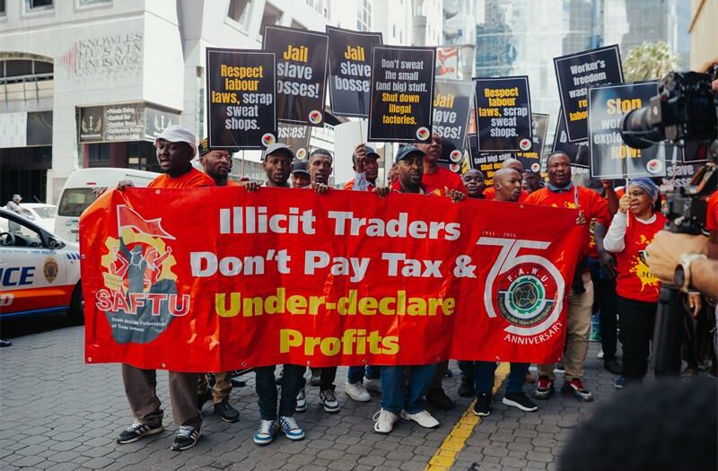 A peaceful march during the Buy Local Summit highlights how illegal trade continues to undercut South African businesses.