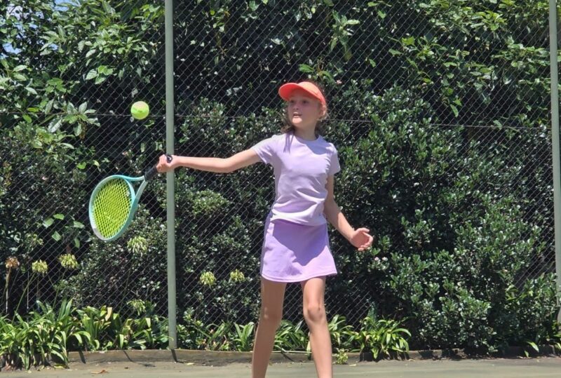A Redhill School learner Ariella ten Tusscher is already making waves on the tennis court, winning two Tennis South Africa Rainbow Kidz tournaments despite competing against older players.