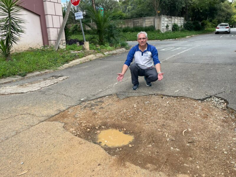Longstanding potholes in Woodmead spark frustration as JRA points to budget limits and ageing roads.