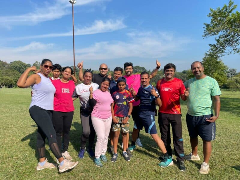 Local running community turned out in full force at Ernest Ullmann Park prior to Easter holidays