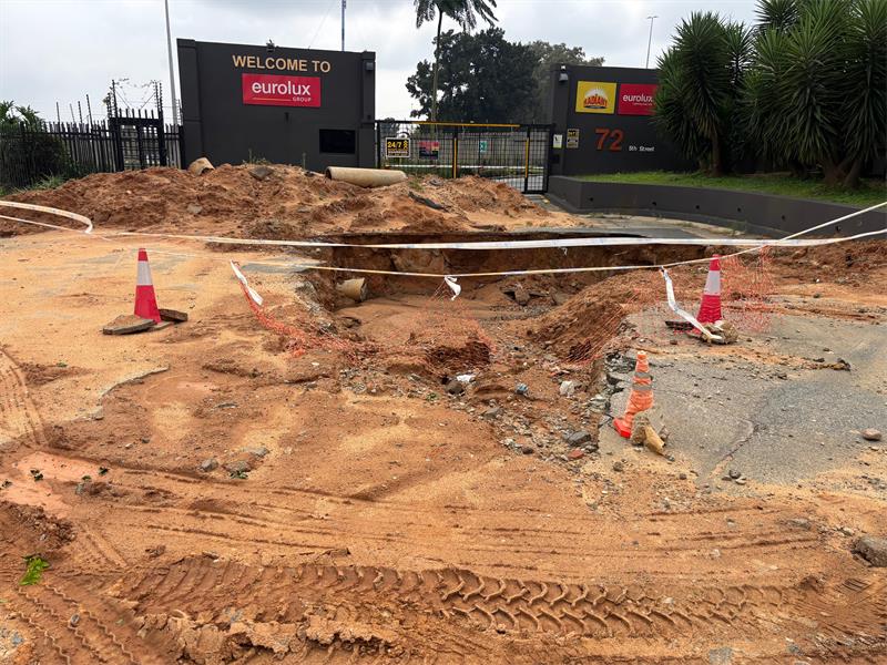 Businesses affected by a collapsed road on 5th Street in Wynberg may have to wait longer, as officials confirm repairs cannot proceed until a quotation is approved.