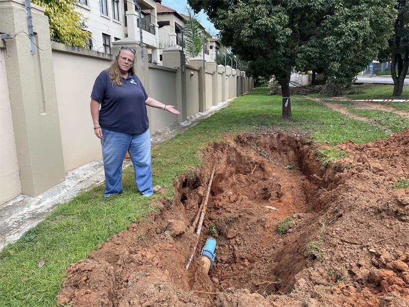 JW says pipelines along Ballyclare Drive and Hobart Road are constructed from asbestos cement material, which has exceeded its design lifespan and is now structurally compromised.