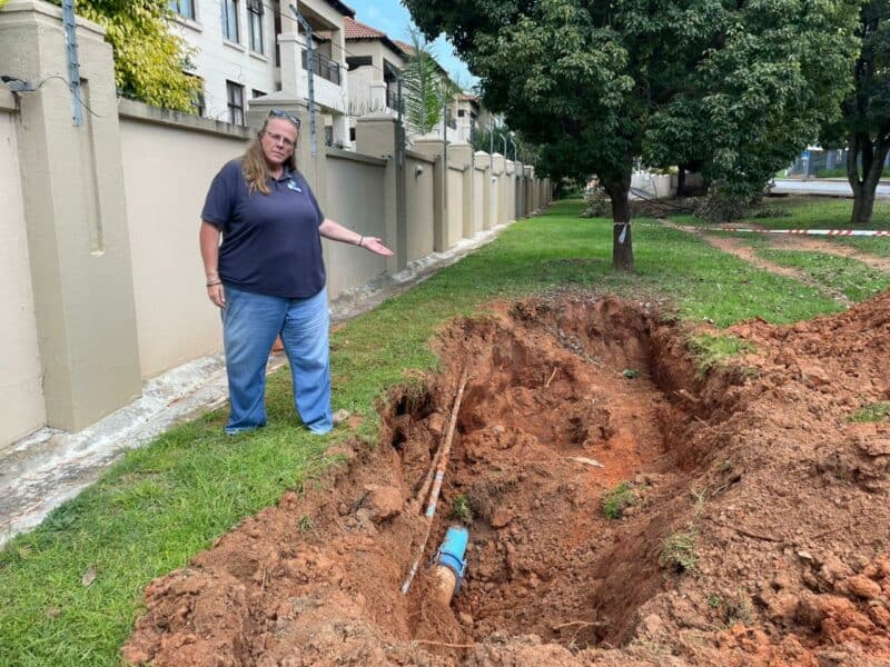 Ward 103 councillor says residents will be forced to do a petition if Johannesburg Water continues to ignore her plea to replace ageing pipes bursting monthly on Ballyclare Drive and Hobart Road.