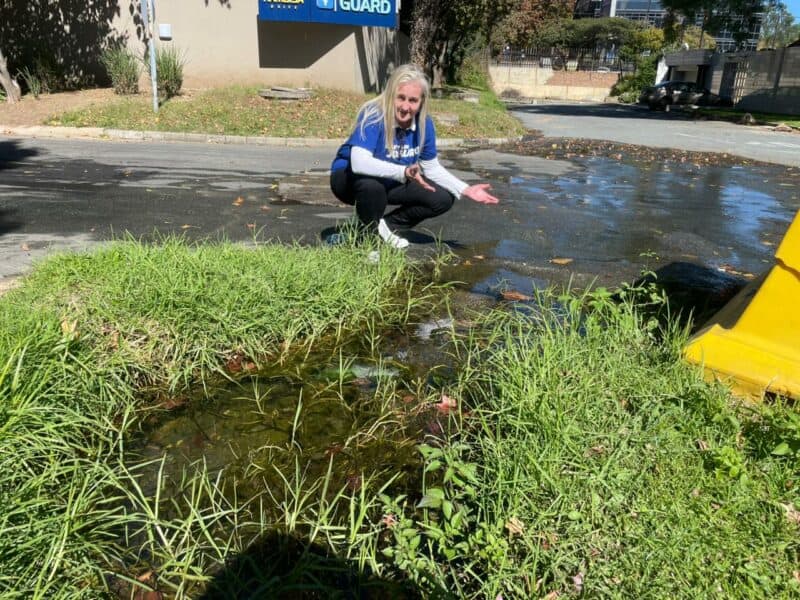 More than a month after inspections and repair work began, water continues flowing through the damaged storm water drain along Victoria Avenue and 4th Street.