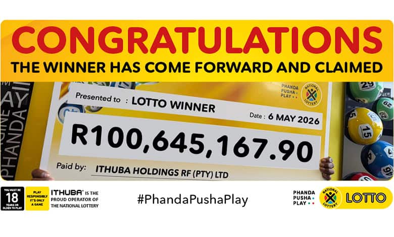 The lucky winner plans to donate a portion of his winnings towards the tertiary education of young people.