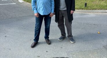 Stan Shane and Andrew Stewart after the walkabout on June 7, 2026. Photo: Duduzile Khumalo