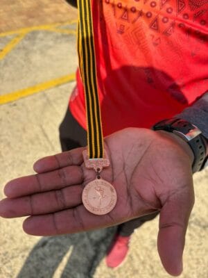 Mokhosi Makara’s Comrades Marathon medal on June 19, 2026. Photo: Duduzile Khumalo