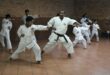 Sensei Dalson Seanego and karatekas practice punches during training in Marlboro Gardens on June 20, 2026.