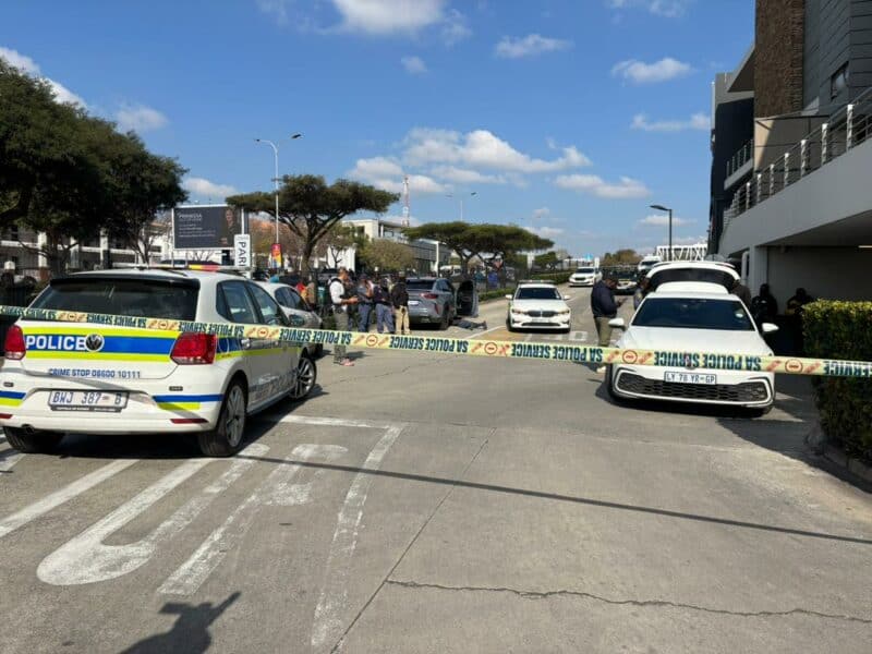 Active crime scene at Bryanston on June 20, 2026. Photo: Duduzile Khumalo