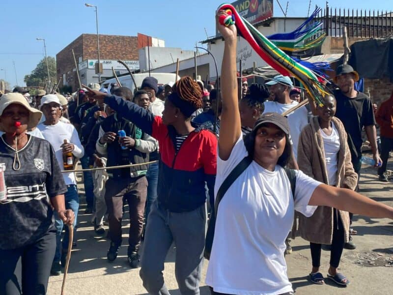 Marlboro residents participate in a peaceful community protest on June 30, 2026. Photo: Xoliswa Zakwe