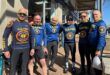 Carlos Mexeira, Selwyn Sanders, Stan Engelberg, Glen Silver, Shei Silver, and Barry Levin after their Sunday morning ride on July 5, 2026. Photo: Duduzile Khumalo
