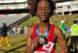 Linda Dube after completing his 10km race. Photo: Duduzile Khumalo