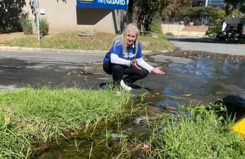The long-awaited repair at 4th Street and Victoria Avenue has brought relief to Parkmore residents, but fresh seepage and unanswered questions about the repair work conducted by Johannesburg Roads Agency leaves them with doubt that the issue is completely resolved.