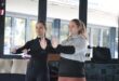 Kassandra Kokolis and Raine Dobson demonstrate when to set boundaries and tell someone to stop if moving towards your direction during the Women’s Day self-defence workshop in Bryanston on August 9, 2026. Photo: Xoliswa Zakwe