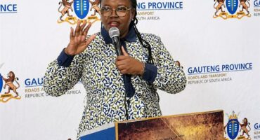 Gauteng MEC for Roads and Transport Kedibone Diale-Tlabela addresses at the official opening ceremony of the Sandton smart driving license testing centre on July 29, 2026.