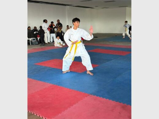 Teyhar Soudamma showcases his karate skills during a kata performance. Photo: Supplied